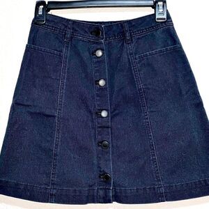 Black Button Down Skirt (2) Divided